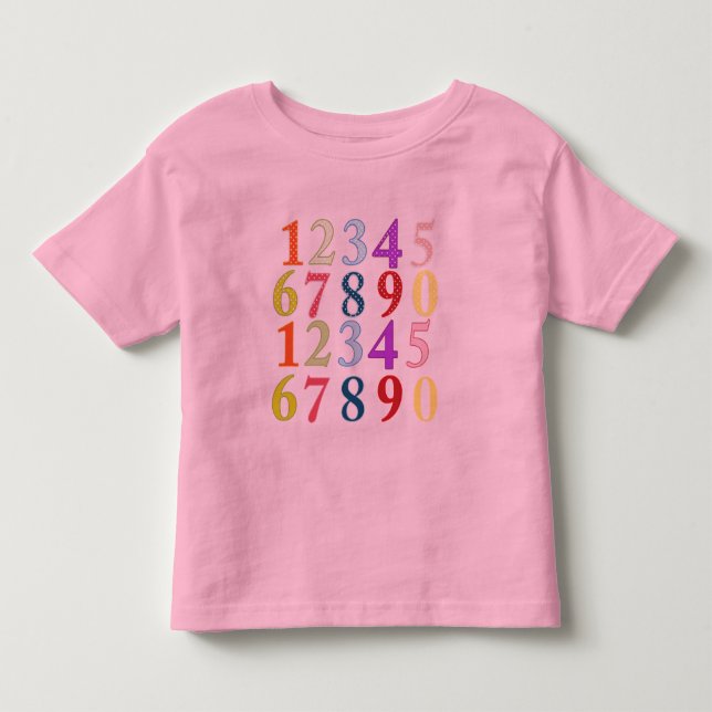 Numerals Toddler T-shirt (Front)