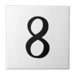 Numeric Tile - Stylish Eight (number 8) ~.png at Zazzle