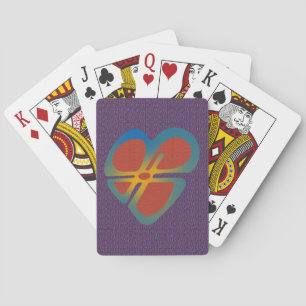 NUMERICAL AND CARDINAL HEART POKER CARDS