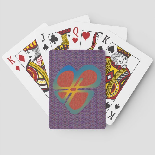 NUMERICAL AND CARDINAL HEART POKER CARDS (Back)