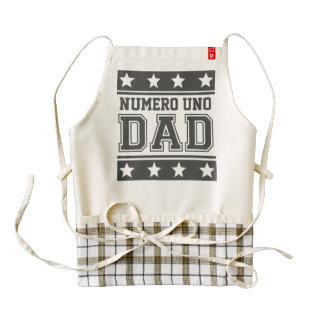 Numero Uno Dad Zazzle HEART Apron