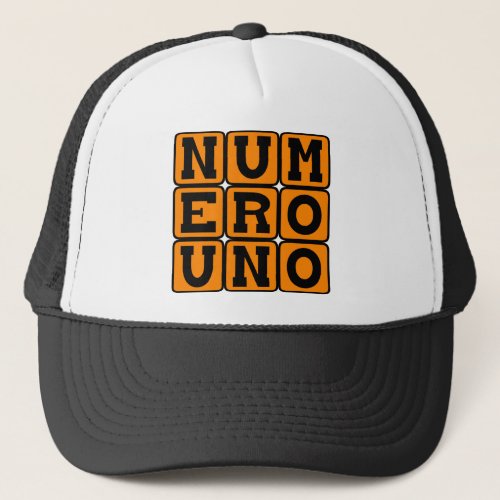 Numero Uno Number One in Spanish Trucker Hat