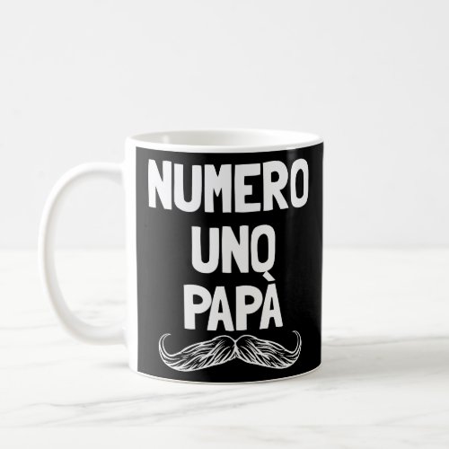 Numero Uno Papa Italian Dad Fathers Number 1 Dad  Coffee Mug