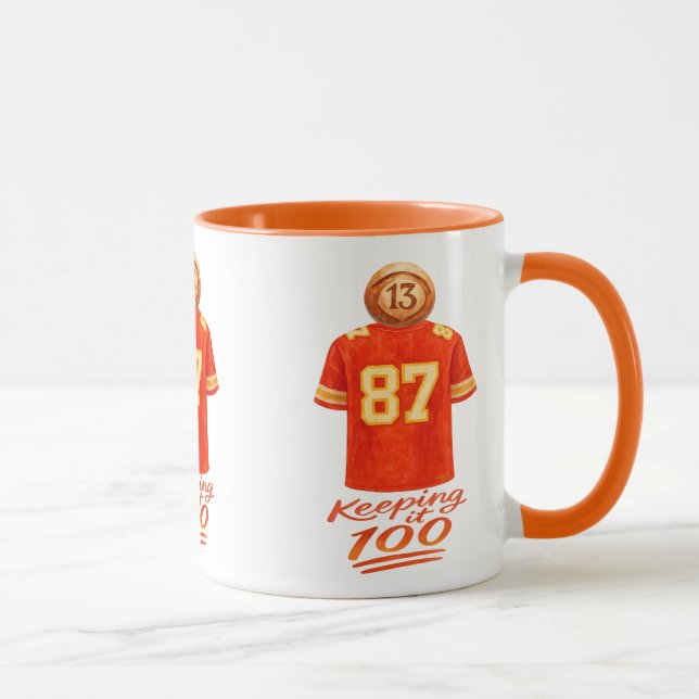 Numerology It Adds Up: Keeping It 100 Mug (Right)