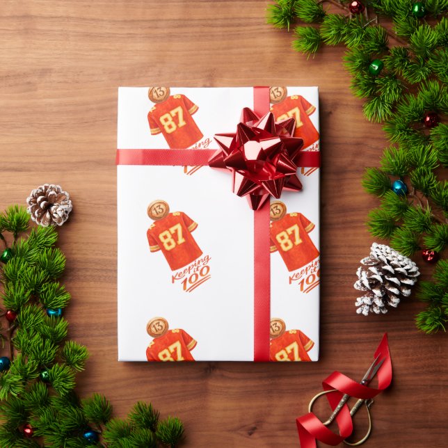 Numerology It Adds Up: Keeping It 100 Wrapping Paper (Holiday Gift)