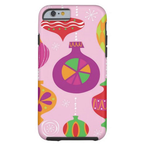 Numerous Christmas decoration illustrated in diffe Tough iPhone 6 Case