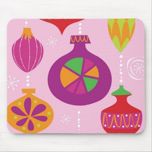 Numerous Christmas decoration illustrated in diffe Mouse Pad