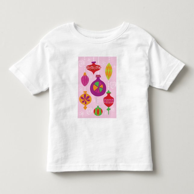 Numerous Christmas decoration illustrated in diffe Toddler T-shirt (Front)