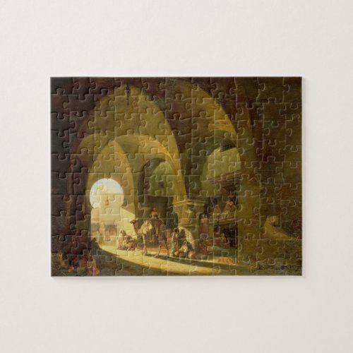 Numerous Figures in a North African Bazaar 1839  Jigsaw Puzzle