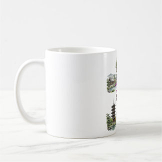 Numerous tourist attractions in Kyoto, Japan Coffee Mug