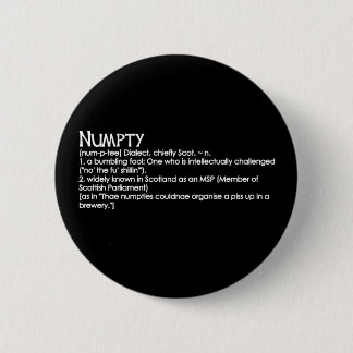 Numpty Pinback Button