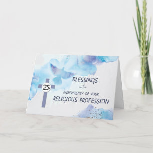 Nun 25th Anniversary of Religious Profession  Card