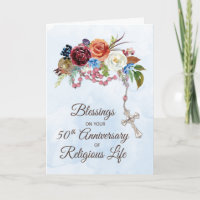 Nun 50th Anniversary of Religious Life with Rosary