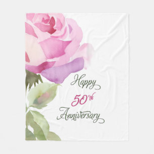 Nun 50th Anniversary Sister Catholic Jubilee Pink  Fleece Blanket