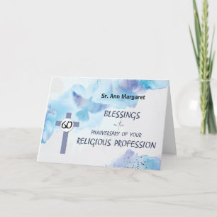 Nun 60th Anniversary of Religious Profession Card