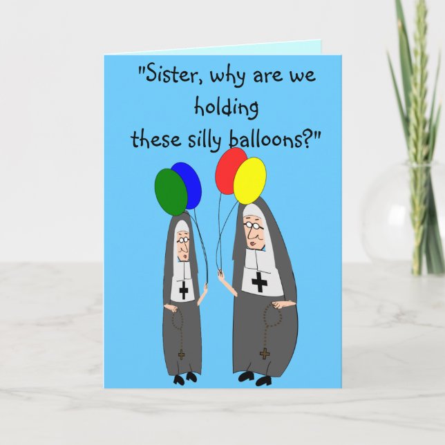 Nun Birthday Gifts Card (Front)