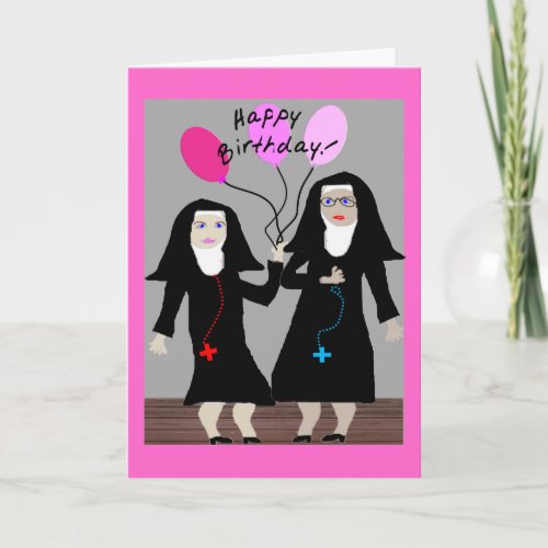 Nun Birthday Gifts Happy Birthday Sister Card