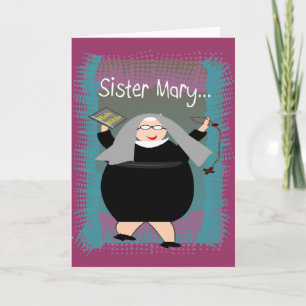 Nun Cards~~Silly Catholic Nun Humor Card