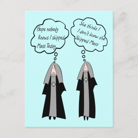 Nun Cards "things Nuns Think About" Funny