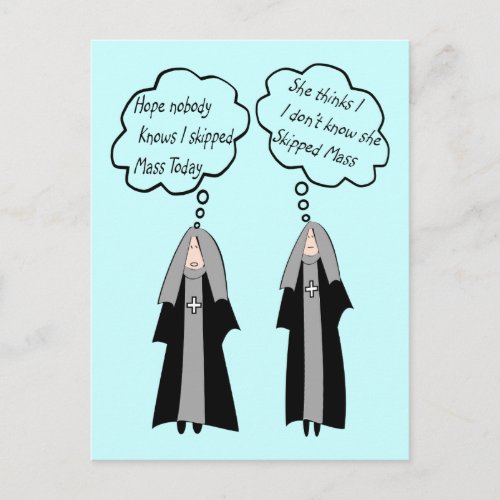 Nun Cards Things Nuns Think About Funny