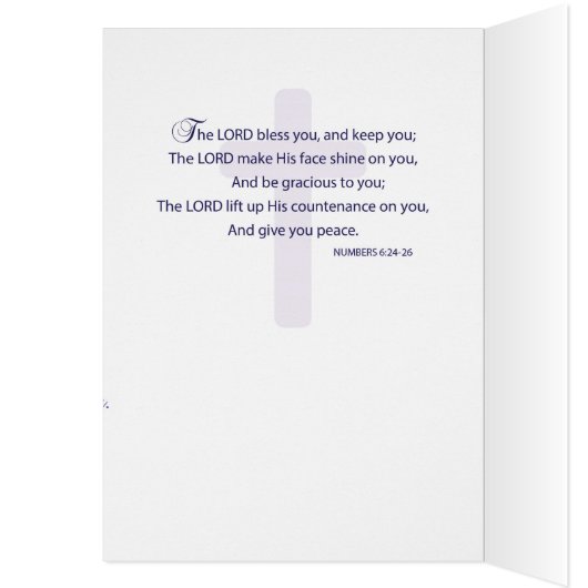 Nun Final Vows, Rejoicing, Lavender Flower (Inside (Left))