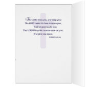 Nun Final Vows, Rejoicing, Lavender Flower Cards (Inside (Left))