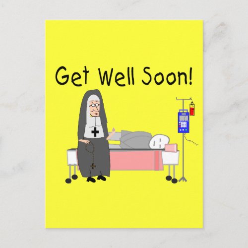 Nun Get Well Soon  Card