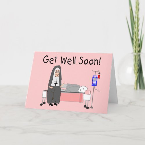 Nun Get Well Soon  Card