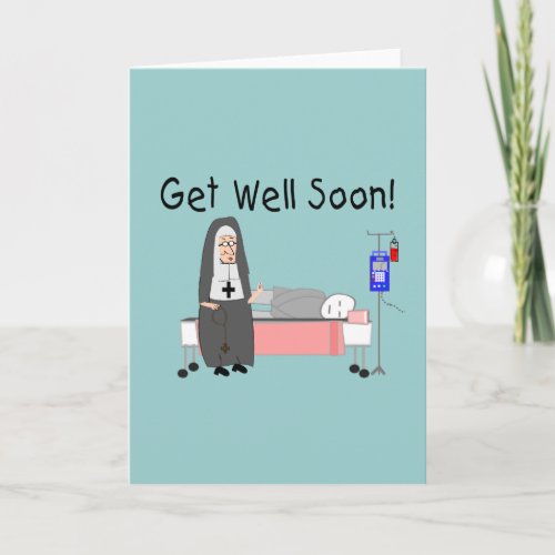 Nun Get Well Soon  Card