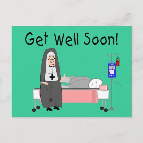 Nun Get Well Soon  Card