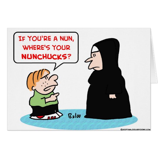 nun nunchucks card