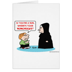nun nunchucks cards