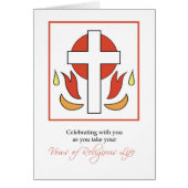 Nun Taking First Vows in the Religious Life, Cross (Front)