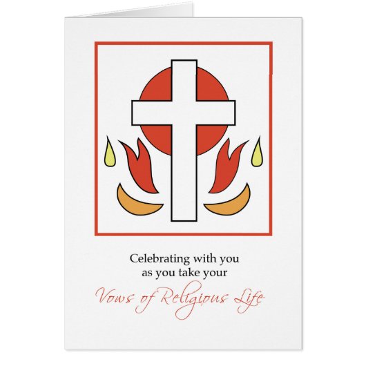 Nun Taking First Vows in the Religious Life, Cross (Front)