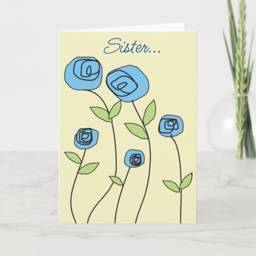 Nun Thinking of You Floral Card