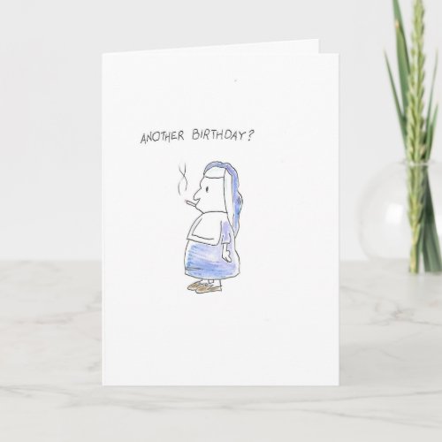 Nun tuxedo card