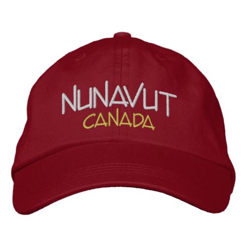 Nunavut Canada Custom Embroidered Hat