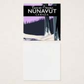 Nunavut Canada Travel poster (Front & Back)