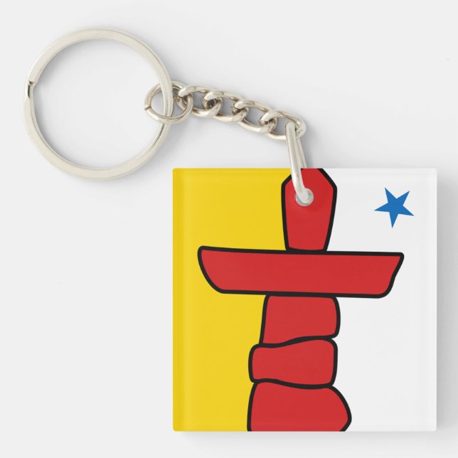 NUNAVUT Flag Keychain (Front)