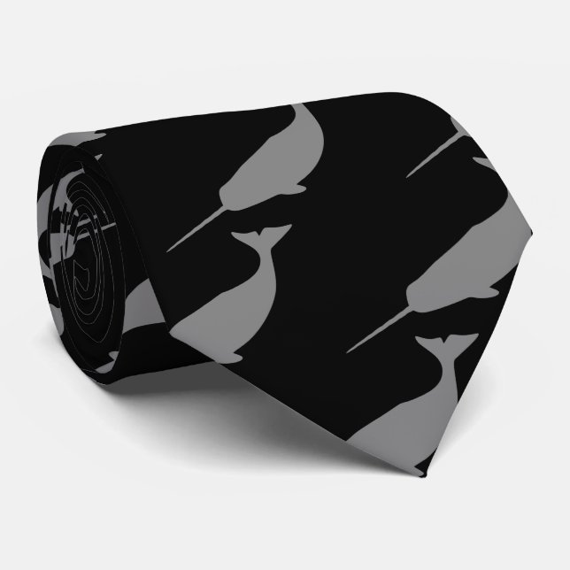 Nunavut Narwhal Neck Tie (Rolled)