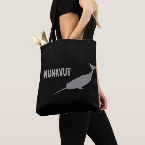 Nunavut Narwhal Tote Bag