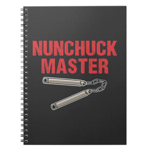 Nunchuck Karate Master Taekwondo Martial Arts Notebook