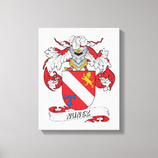 Nunez Family Crest Canvas Print