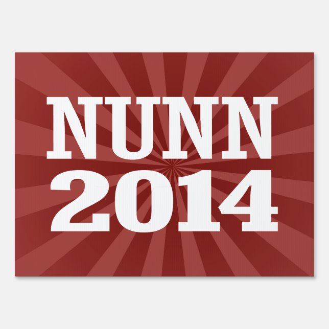NUNN 2014 YARD SIGN (Front)