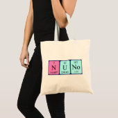 Nuno periodic table name tote bag (Front (Product))