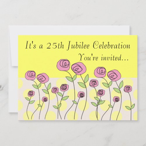 Nuns 25th Jubilee Celebration Invitations