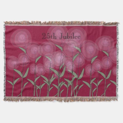 Nuns 25th Silver Jubilee Woven Blanket Floral