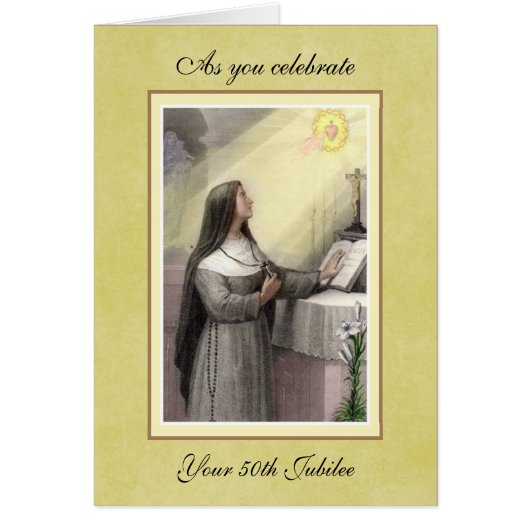 Nuns 50TH Anniversary Jubilee Celebration Cards (Front)