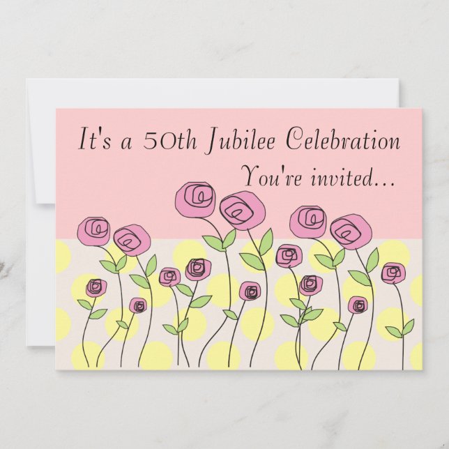 Nuns 50th Jubilee Celebration Invitations (Front)