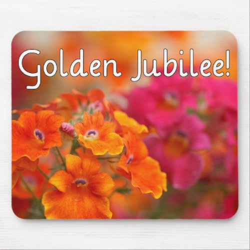 Nuns 50th Jubilee__Floral Design Gifts Mouse Pad